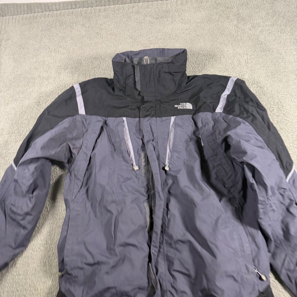 The North Face HyVent Mens Small Charcoal Black Waterproof Rain Jacket Gorpcore
